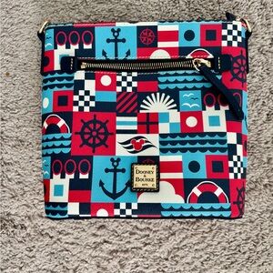Disney Cruise Line Dooney & Bourke Nautical Crossbody Bag - Red, Blue, White